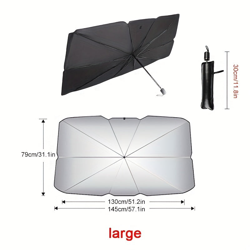 Foldable Car Windshield Sunshade Umbrella β Blocks UV & Heat Fits All Vehicles