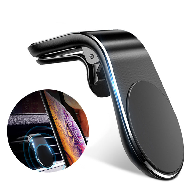 Magnetic Car Phone Holder β Compact Air Vent Mount for All Smartphones