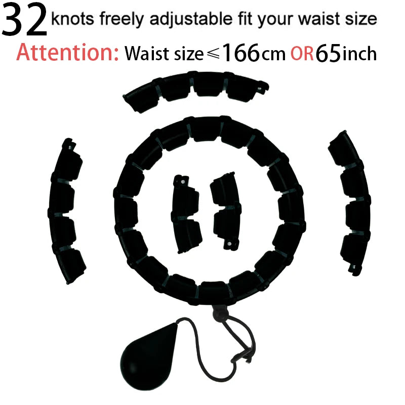 Smart Weighted Hula Hoop – Adjustable Size & Detachable Design for Adults