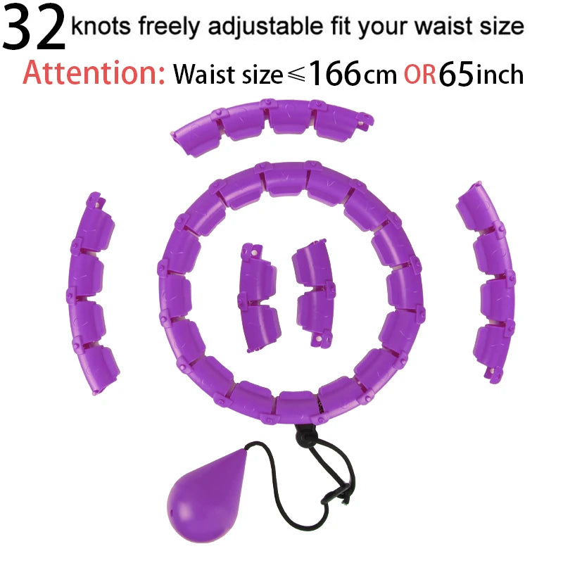 Smart Weighted Hula Hoop – Adjustable Size & Detachable Design for Adults