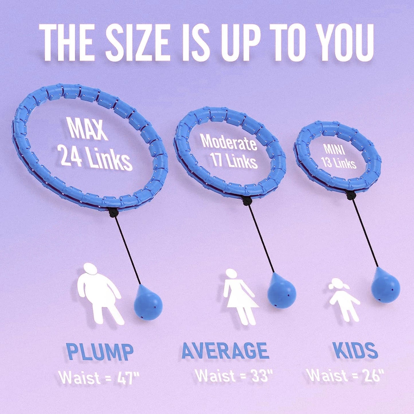 Smart Weighted Hula Hoop – Adjustable Size & Detachable Design for Adults