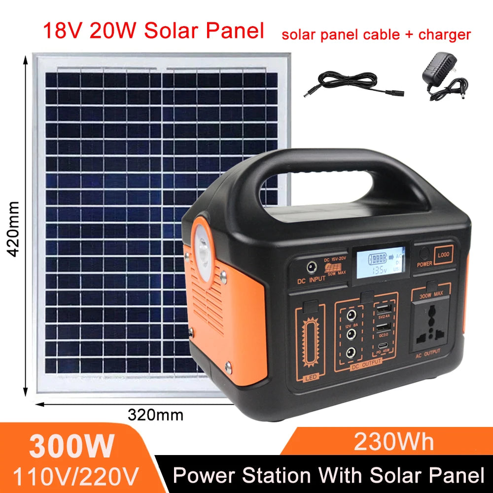 PowerPro Solar Generator Kit – Choose 100W / 300W / 500W + Panel