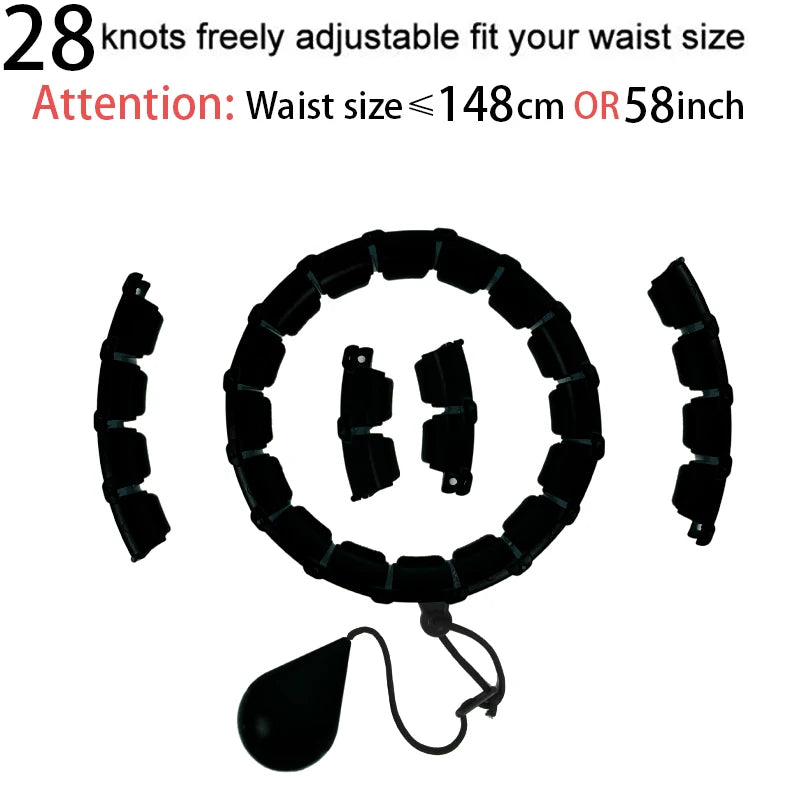 Smart Weighted Hula Hoop – Adjustable Size & Detachable Design for Adults