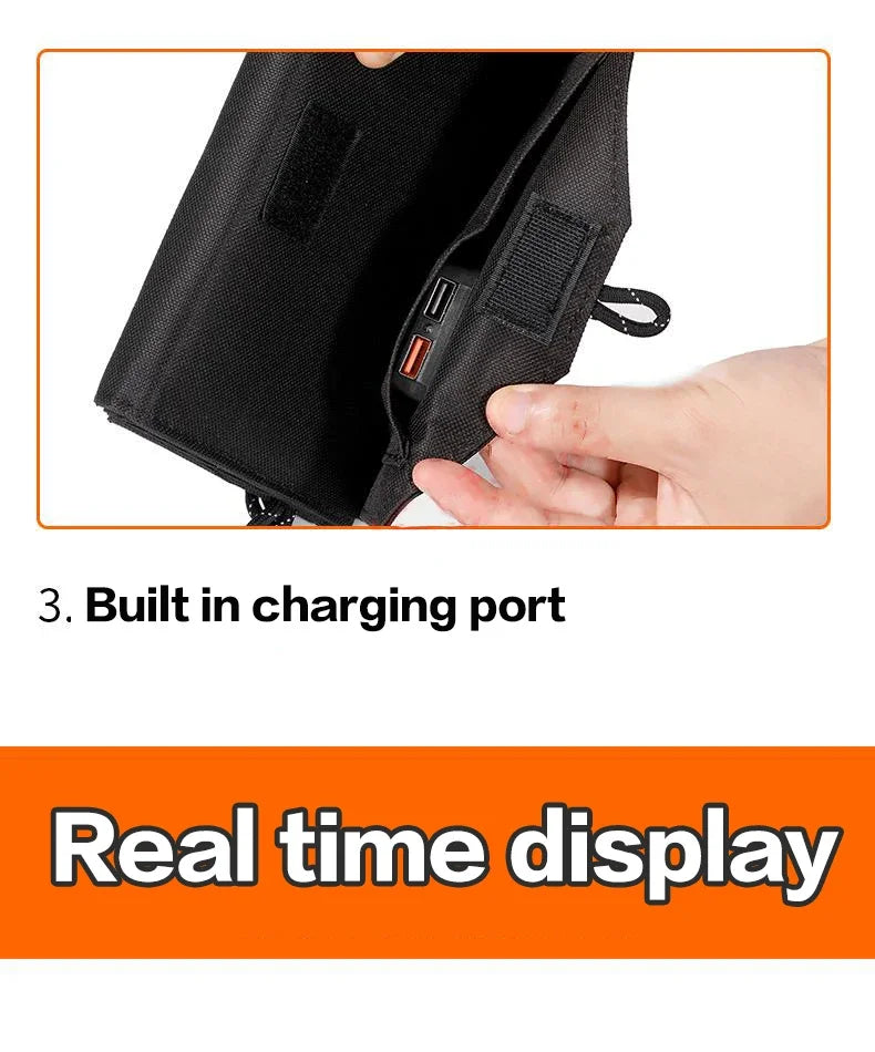 800W Foldable Solar Panel – 6-Fold Portable Solar Charger for USB Devices & Outdoor Use