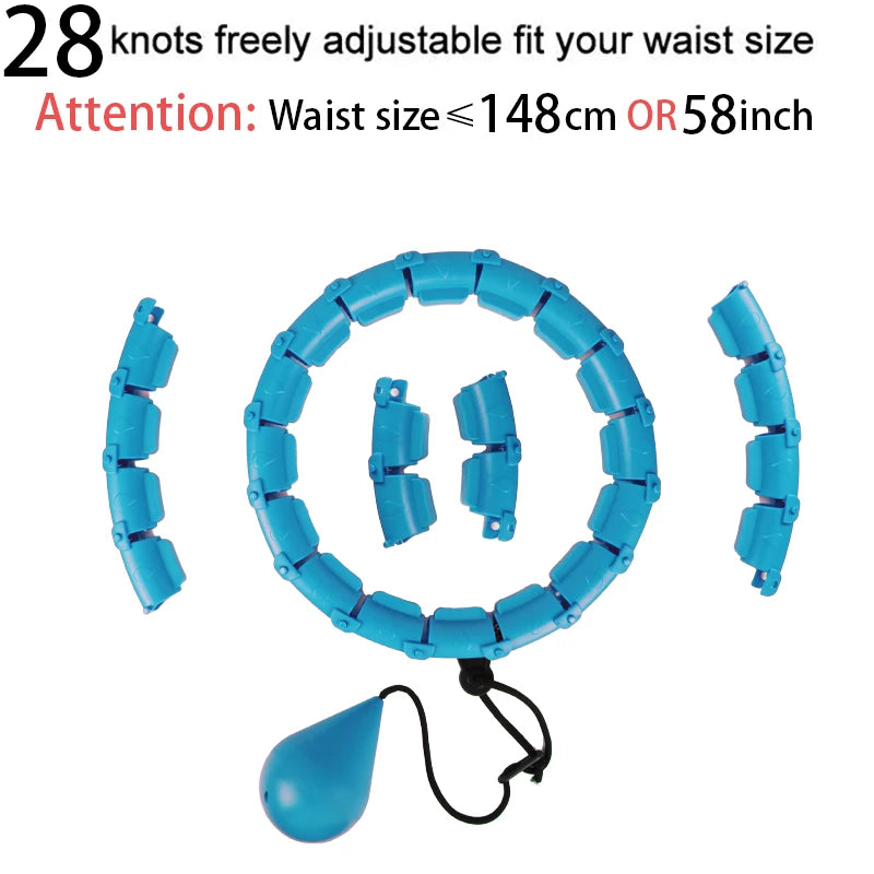 Smart Weighted Hula Hoop – Adjustable Size & Detachable Design for Adults