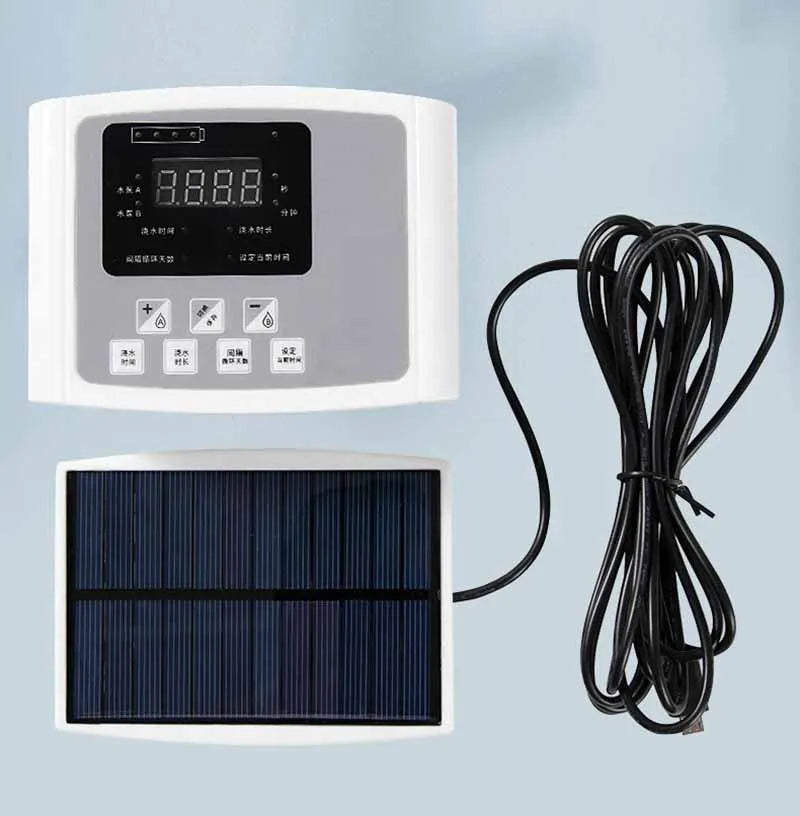 Advanced Solar Drip Irrigation System β Dual Pump, Digital Timer & Multiple Zones