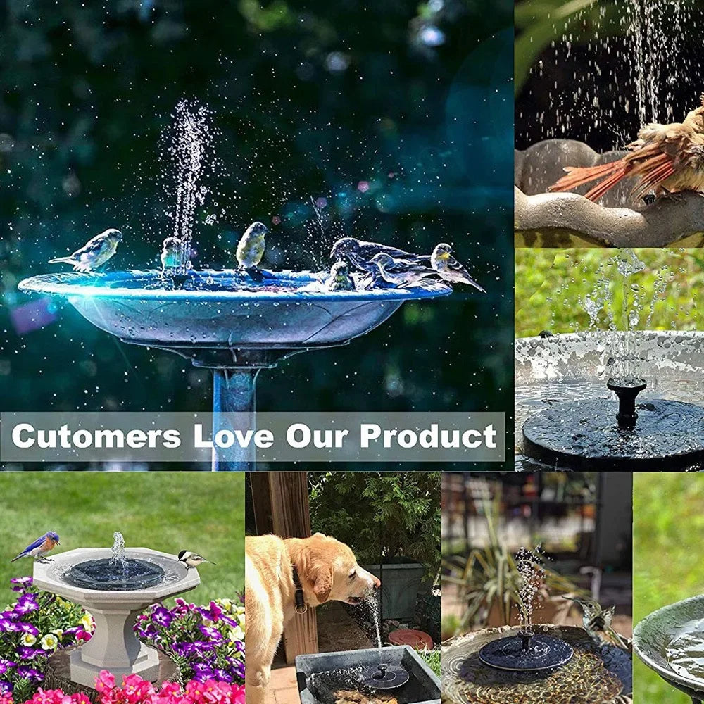 Solar Garden Fountain – 13cm / 16cm Floating Solar-Powered Water Pump