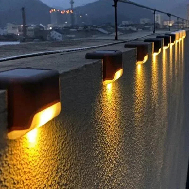 Solar LED Deck Lights – Waterproof Outdoor Step & Fence Light Set (4/8/12 pcs)
