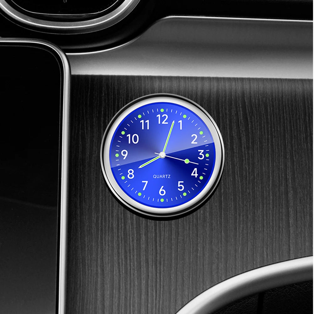 Mini Car Dashboard Clock – Stylish Analog Air Vent Watch with Luminous Display