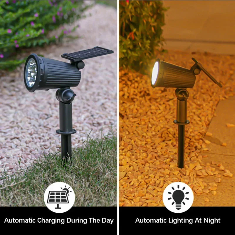 9 LED Solar Spot Light – Waterproof Outdoor Garden Path Lamp