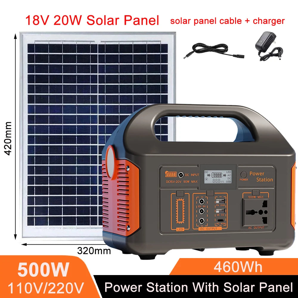 PowerPro Solar Generator Kit – Choose 100W / 300W / 500W + Panel