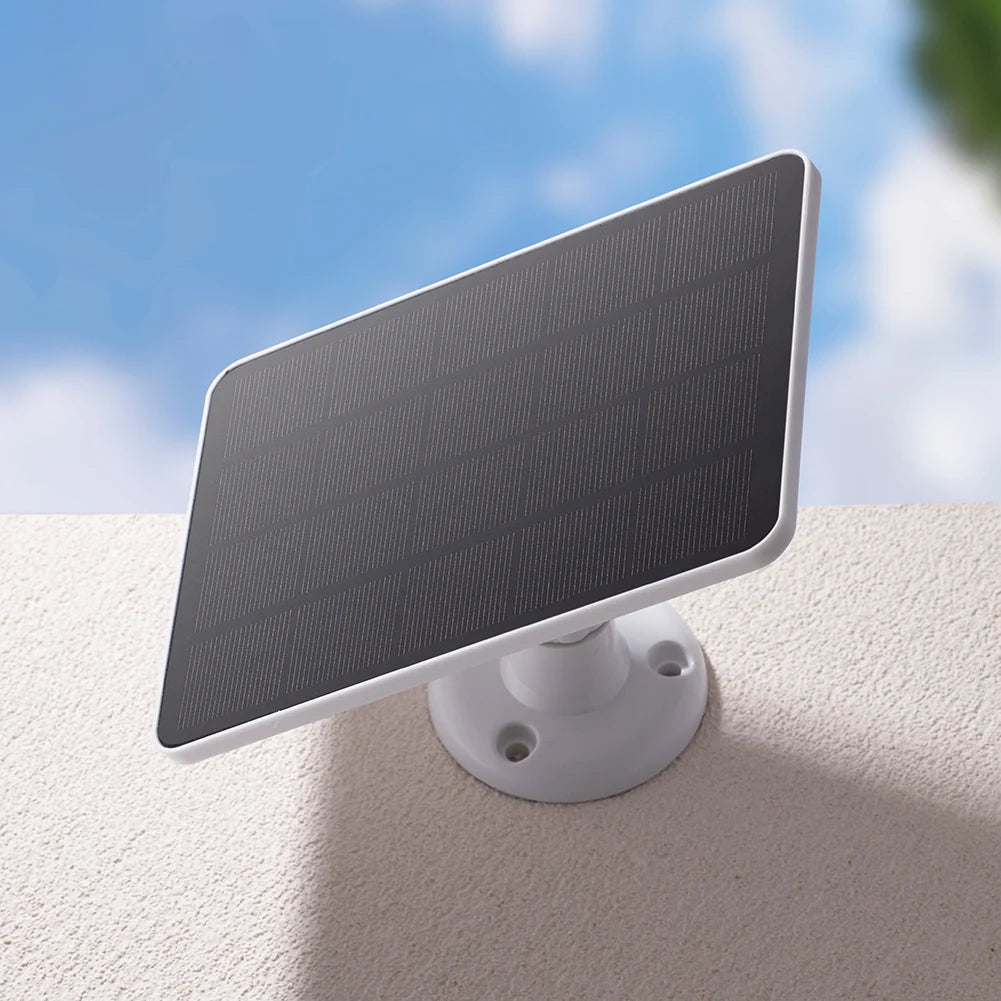 10W 5V Solar Panel with Dual Micro USB & Type-C Output – Ideal for Security Cameras & Small Devices