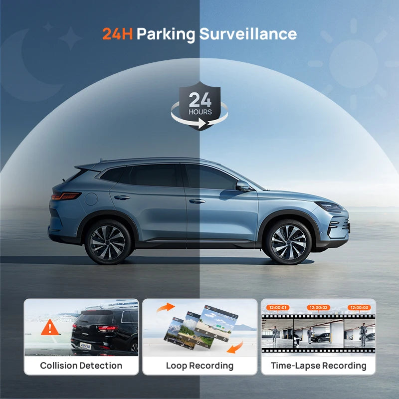 70mai M310 Smart Dash Cam – 1296P HD, Voice Control, 24H Parking Guard