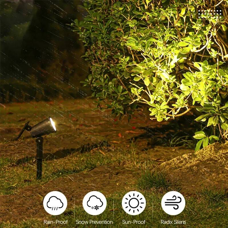 9 LED Solar Spot Light – Waterproof Outdoor Garden Path Lamp