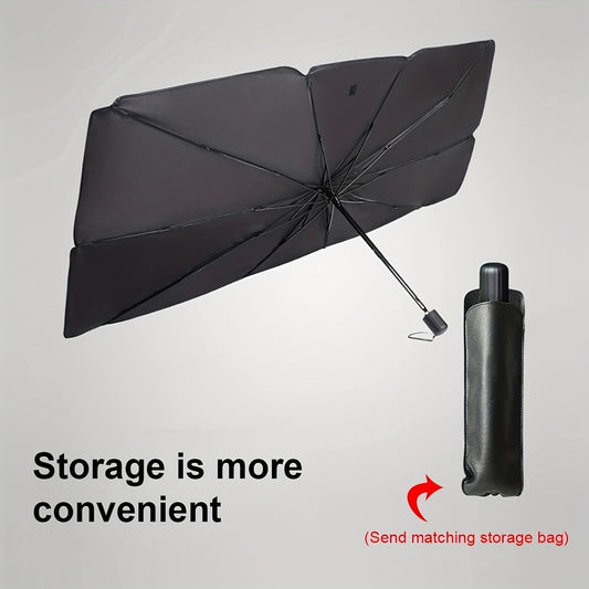 Foldable Car Windshield Sunshade Umbrella – Blocks UV & Heat  Fits All Vehicles