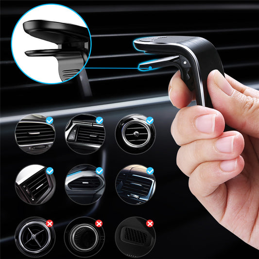 Magnetic  Car Phone Holder – Compact Air Vent Mount for All Smartphones