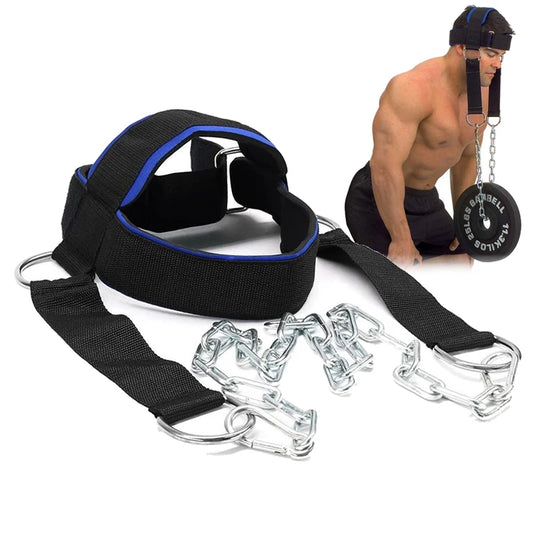 Neck Harness Strap – Adjustable Weight Training Belt for Neck & Trap Power
