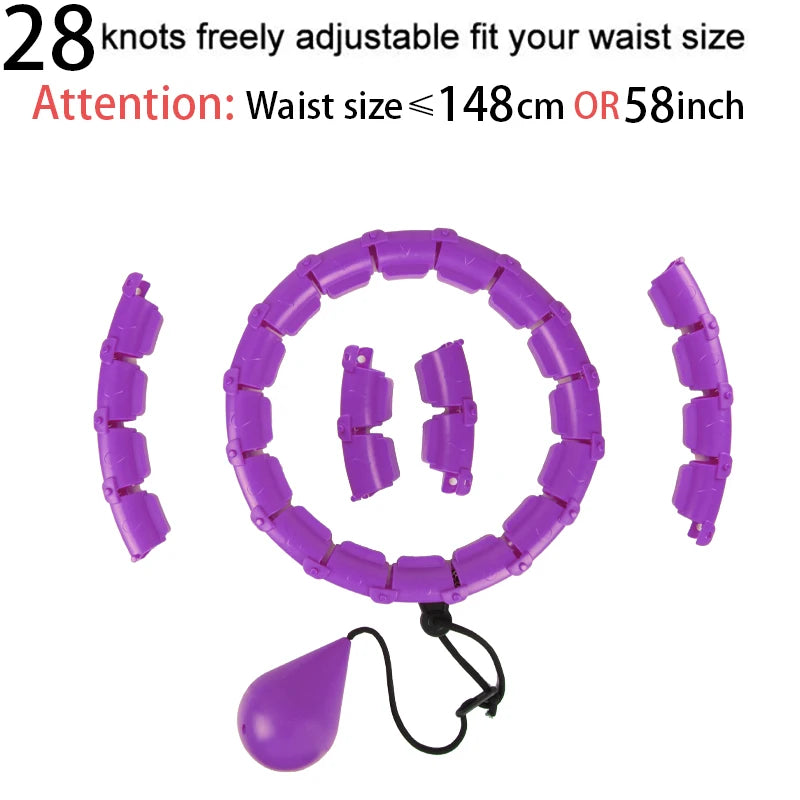 Smart Weighted Hula Hoop – Adjustable Size & Detachable Design for Adults