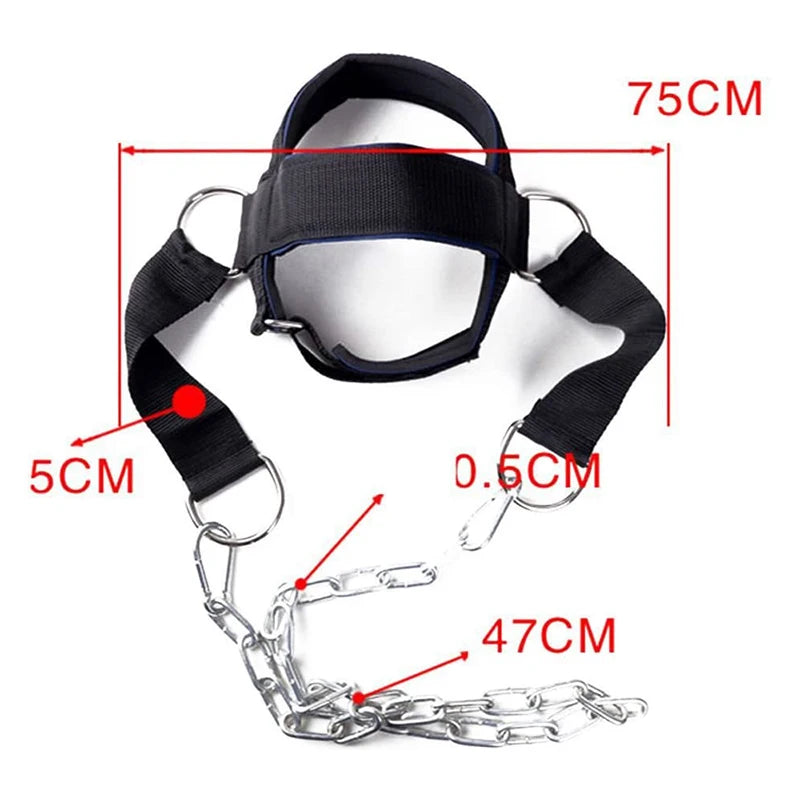 Neck Harness Strap – Adjustable Weight Training Belt for Neck & Trap Power