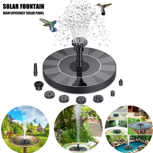 Solar Garden Fountain – 13cm / 16cm Floating Solar-Powered Water Pump