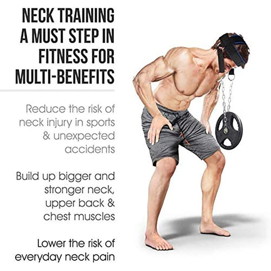 Neck Harness Strap – Adjustable Weight Training Belt for Neck & Trap Power