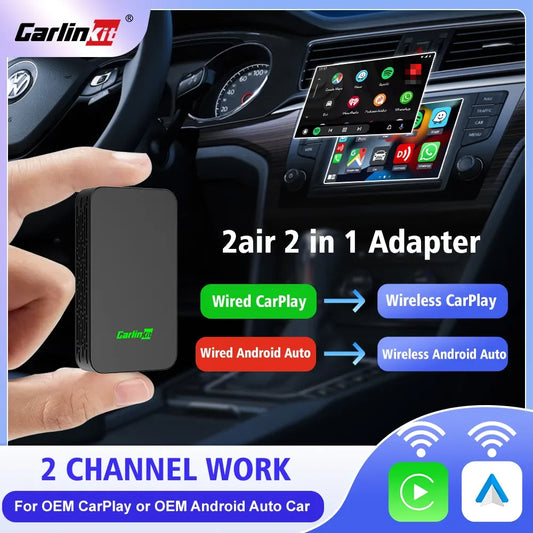 Wireless CarPlay & Android Auto Adapters – Choose Mini or Box Version
