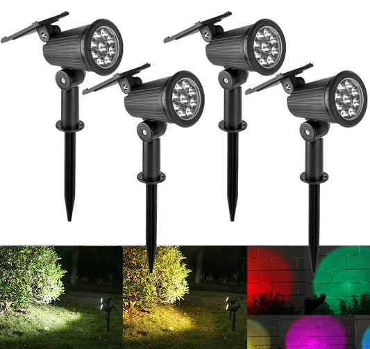 9 LED Solar Spot Light – Waterproof Outdoor Garden Path Lamp