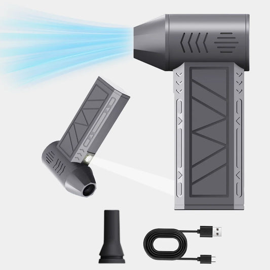 Turbo Jet Blower 4-in-1 – Air Duster | Vacuum | Pro Fan | Compact Cleaner